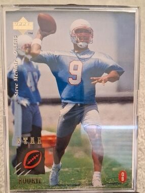 Steve McNair Rookie Football Card - Blue Jersey #9
